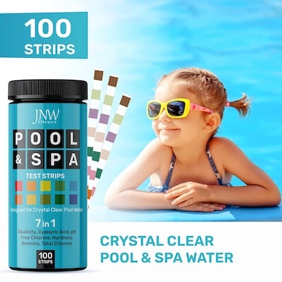 Pool and Spa Test Strips - Quick and Accurate Pool Test Strips - 7-1 Pool Test Kit - JNW Direct